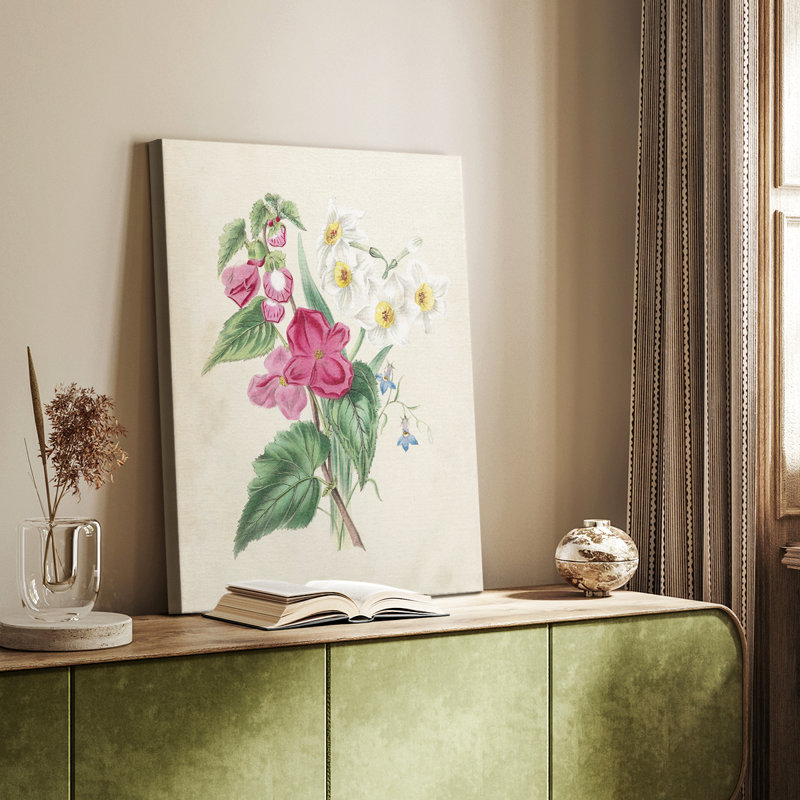 Antique Garden Bouquet IV - Gallery Cavas, H 27 po x l 18 po
