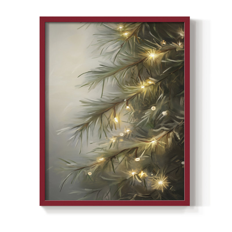 Art des Fêtes de Noël - série 2 - CCLXI, reproduction encadrée - bois massif, Red, H 30 po x l 24 po