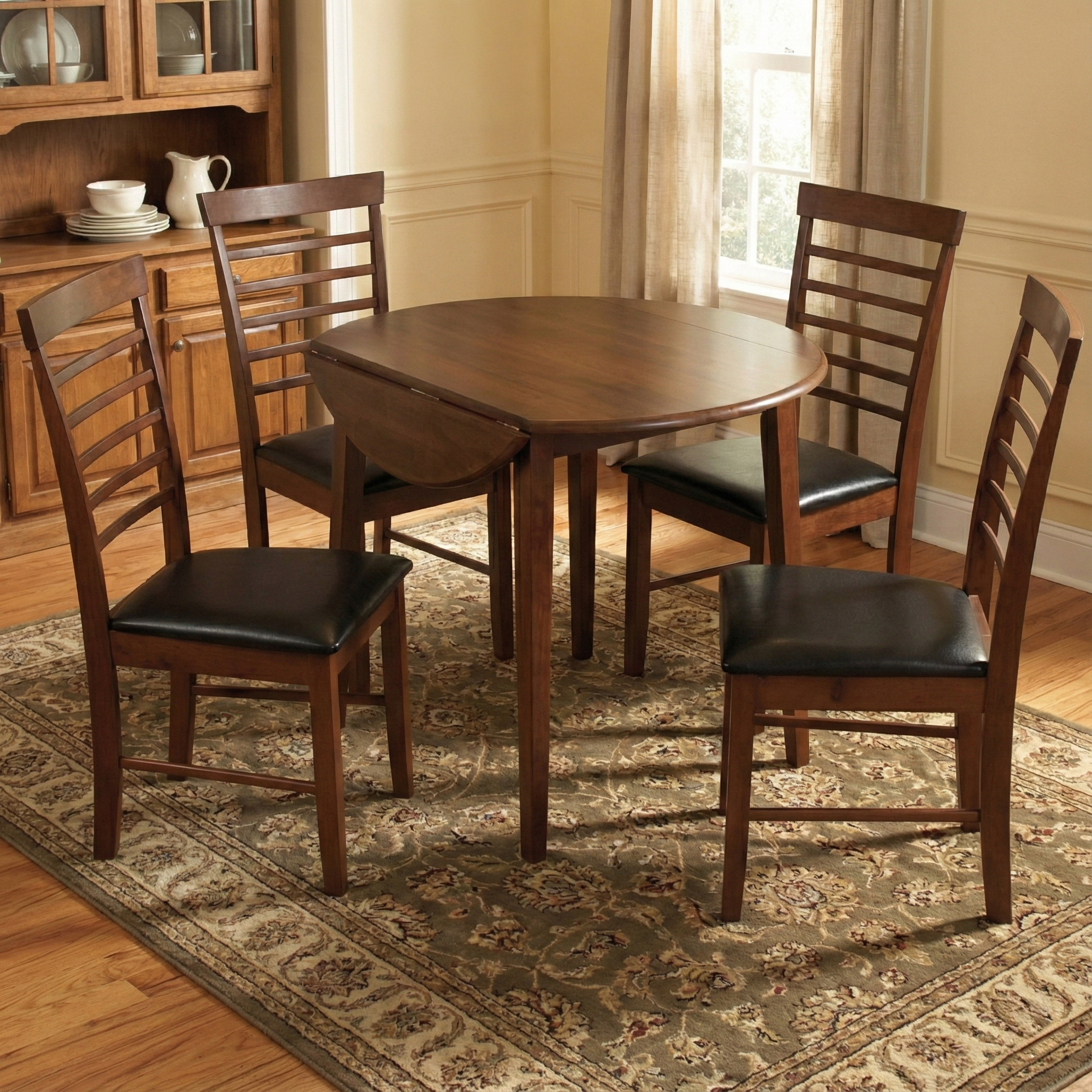 Rosalind Wheeler Bowerbank Dark Solid Wood Dining Set & Reviews ...
