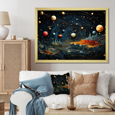 Impression sur toile, planètes colorées II