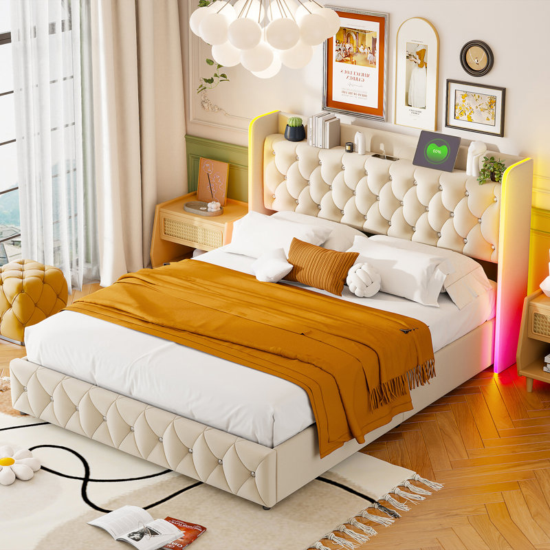 Ottoman Storage Bed, European Double (140 x 200 cm)