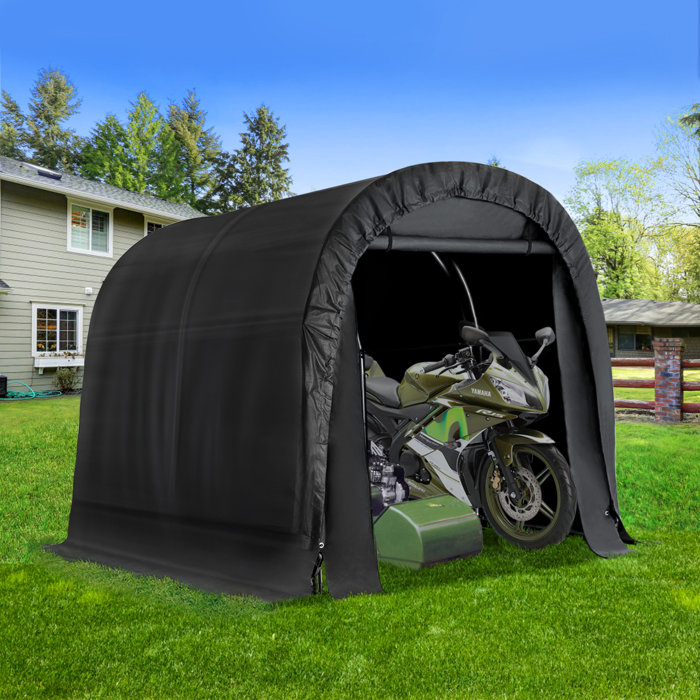 MELLCOM 6.3 ft. W x 8 ft. D Portable Tool Shed , Storage Tent & Reviews ...