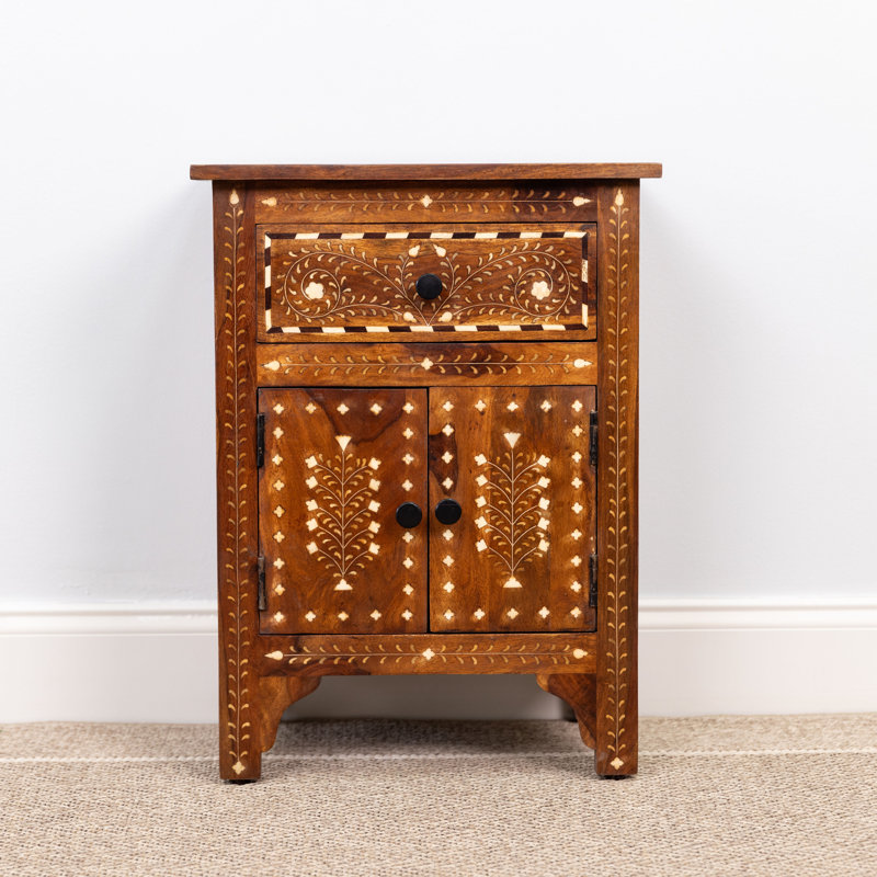 Table de chevet en bois massif