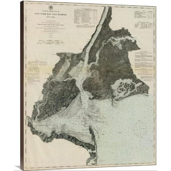 ZHENMIAO XINLEI TRADING INC quot Historical - %22 Historical Map United States Coast Survey Bay And Harbor New York 1878%22 Museum %22 