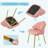 Velvet Accent Chair Vanity Makeup Chairs-1628312059