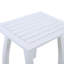 Table d'appoint décorative en PU, table de bout rectangulaire résistante aux intempéries