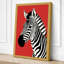 Zebra Portrait Modern - Wrapped Canvas-828708107-828708111