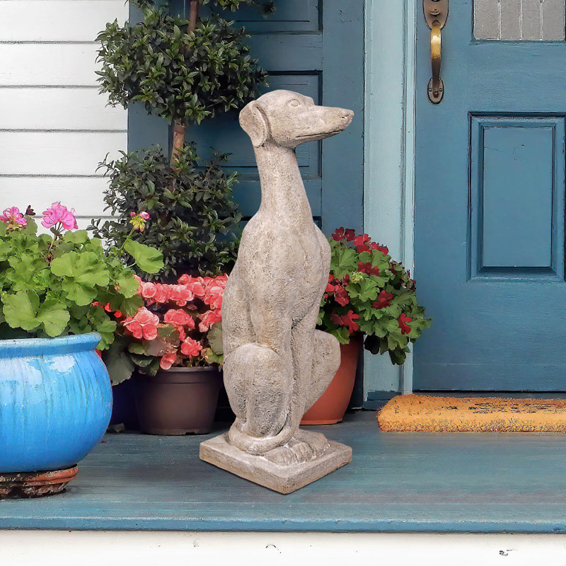 Statue pour chien whippet sentinelle italienne