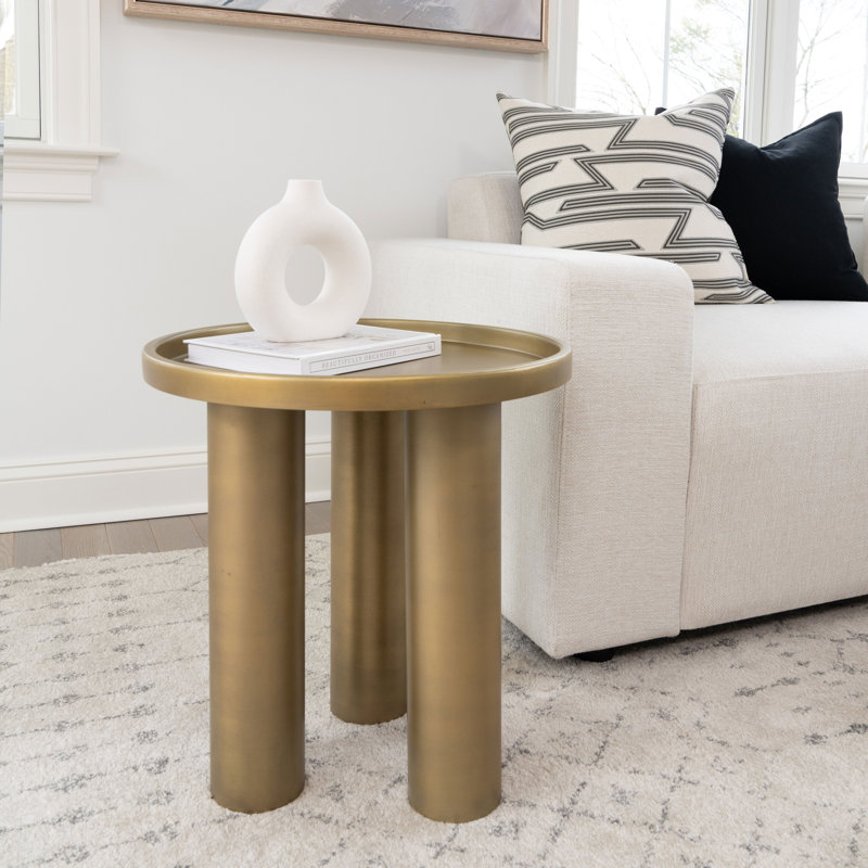 Sofia End Table, Yellow Ochre