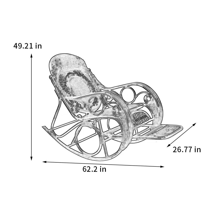 Chaise berçante fabriquée à la main
