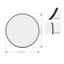 Aluminium Round Mirror-23172901