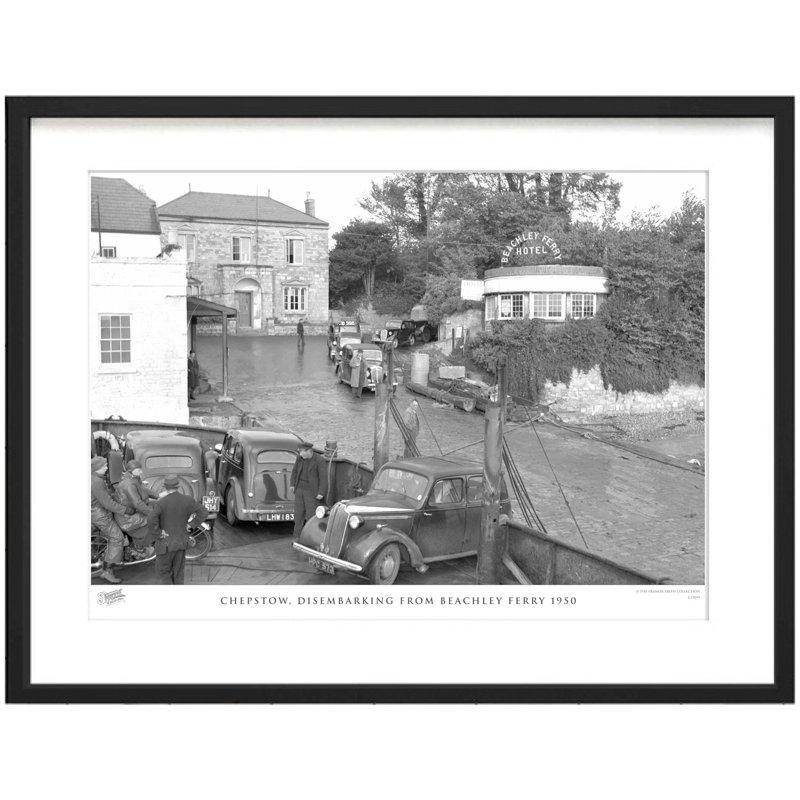 Chepstow, Disembarking From Beachley Ferry 1950 - Single Picture Frame Print, 40cm H x 50cm W x 2.3cm D