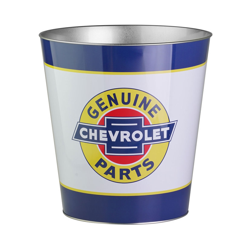 Chevrolet American Art Decor Metal Trash Bin