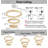 Modern Dimmable 3 Rings Led Chandelier-643291479