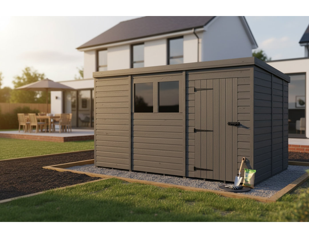 11x9 Pent Composite Shed