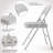 Mencos Upholstered Padded Stackable Folding Chair Folding Chair Set-664535917