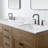 72" Engineered Stone Double Bathroom Vanity Top With Sink