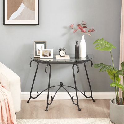 Sophisticated Console Coffee Table with Durable Construction for Living Room