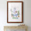 «Sketchy Bath III» - peinture encadrée-1965438908-1965438916