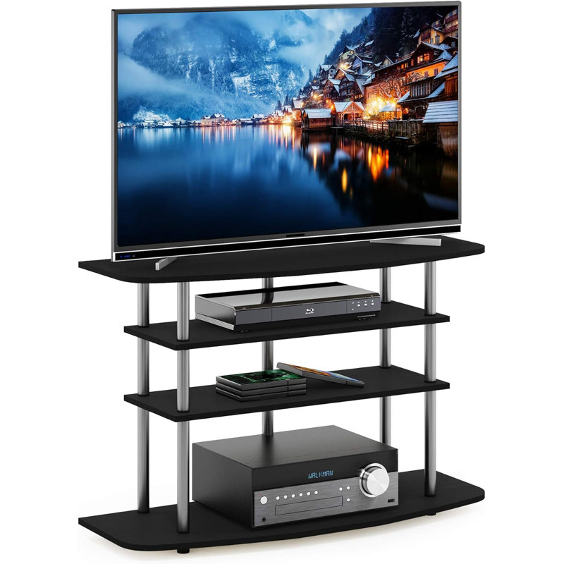  Meuble télé en chêne noir, Noir