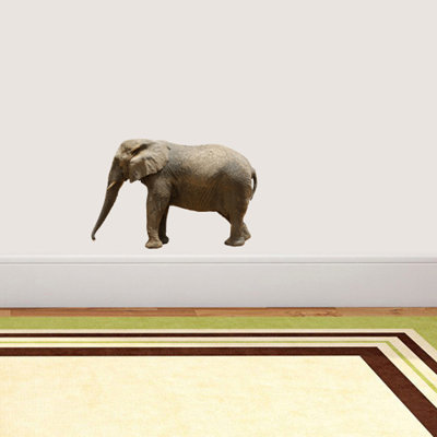 Décalcomanie murale éléphant real life