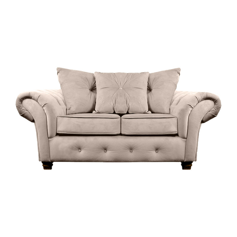 Lila 2 Seater Velvet Sofa, Mink