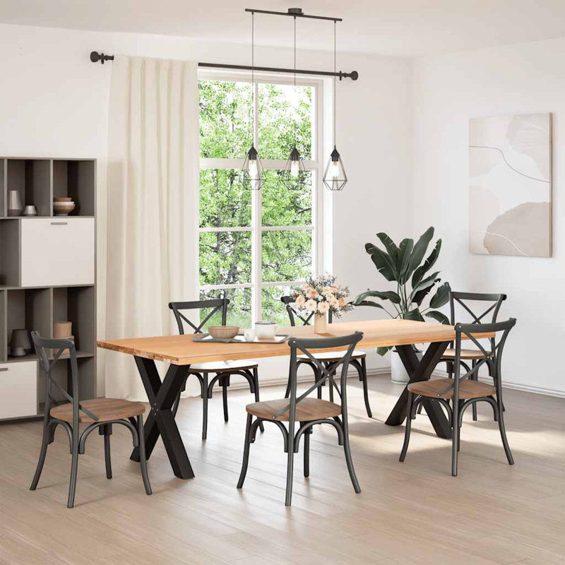 Holldorff Table Leg, Black, 73cm H x 70cm W x 8cm D