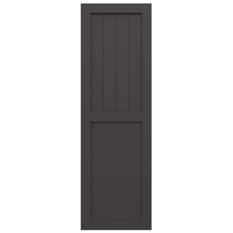 Volets à panneau plat, Gris, 36'', 12''