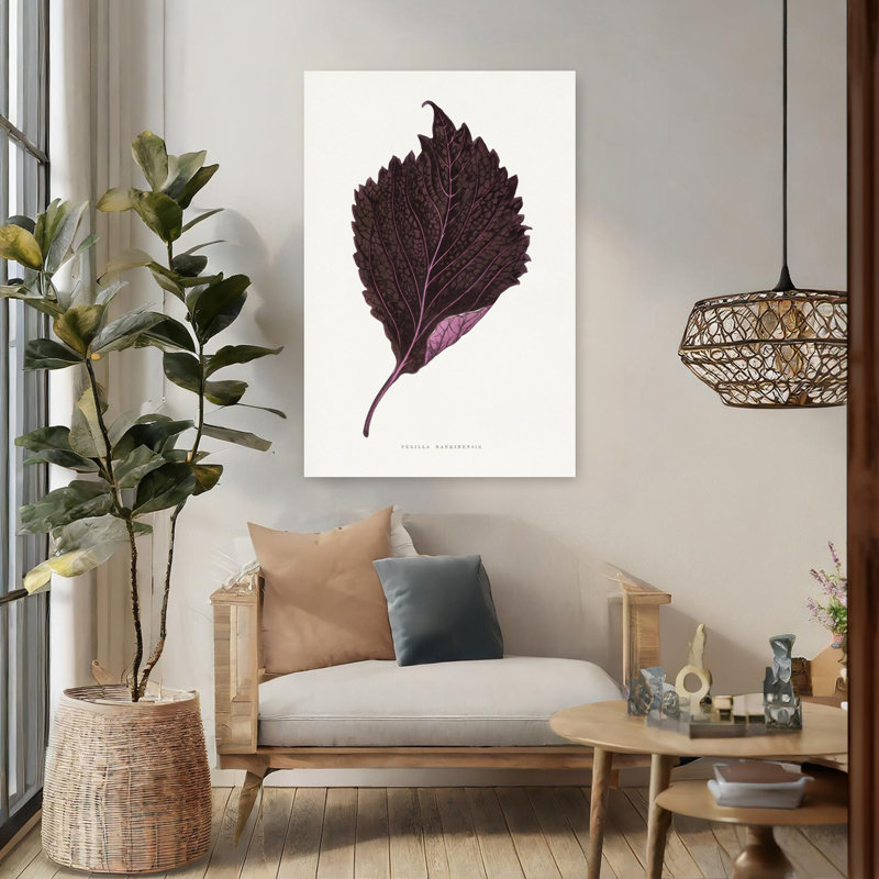 Art contemporain rétro, rétro, fleur de lilas, art mural, H 48 po x l 32 po