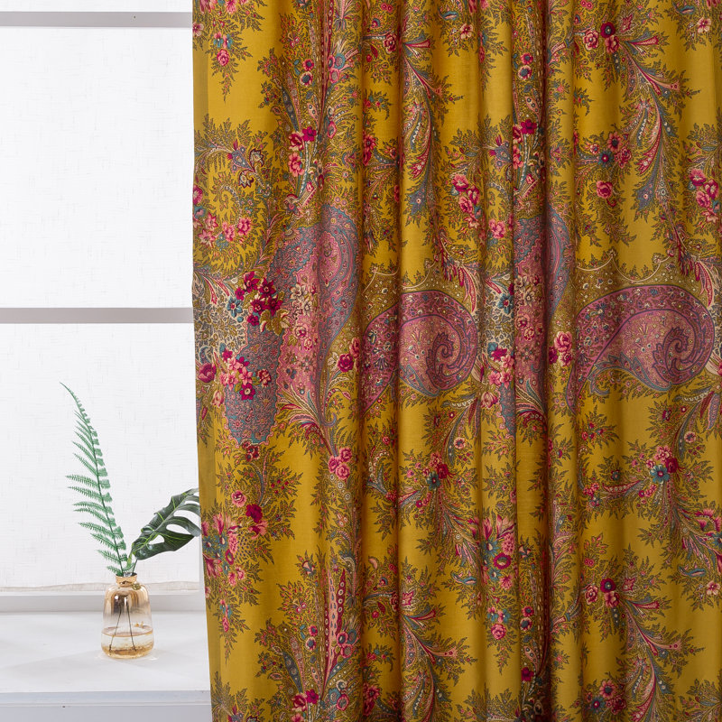 Cotton Blackout Curtain Pair, 52" W x 84" L