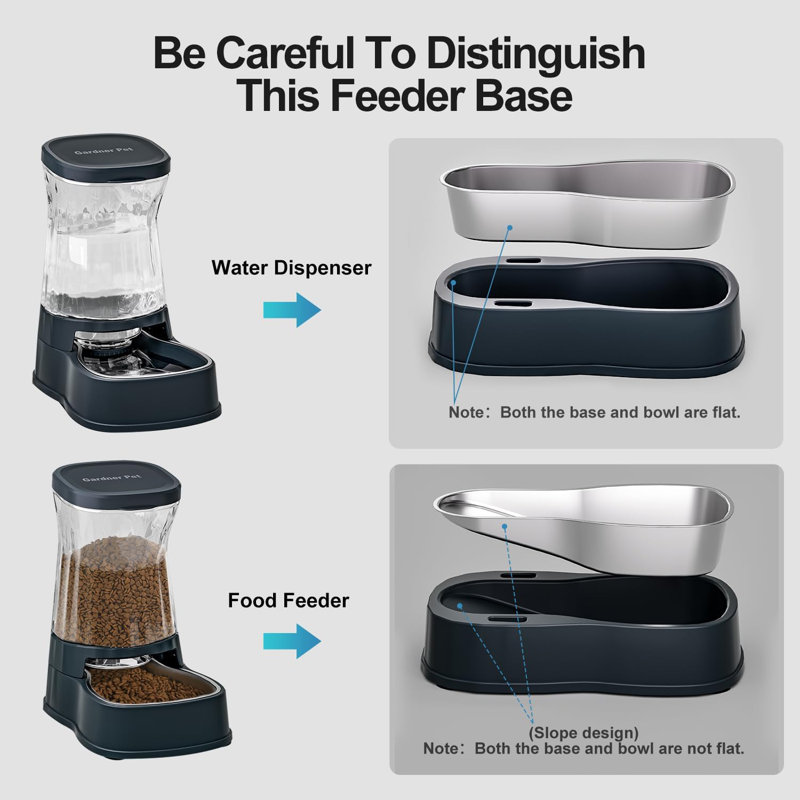 Distributeur d'eau automatique pour chien Gravity, Gris
