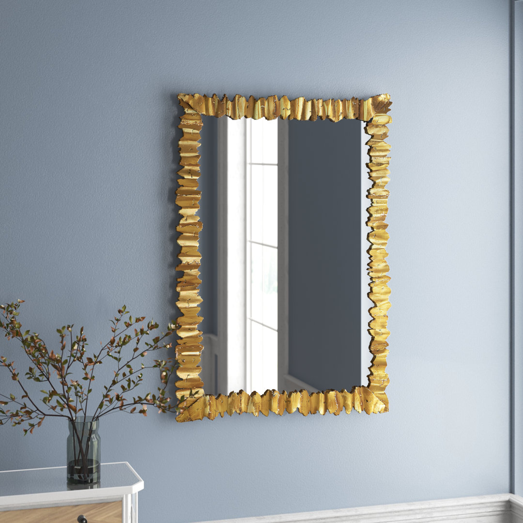 Wiese Metal Flat Wall Mirror Willa Arlo™ Interiors