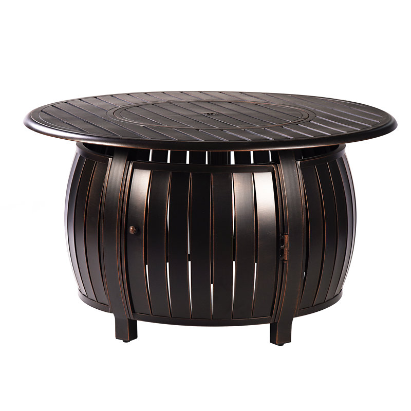 Table foyer au propane en aluminium Ceinture, Cuivre antique