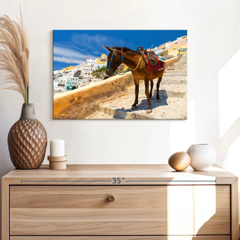 «Brampt Donkey» à Santorin, H 16 po x l 24 po