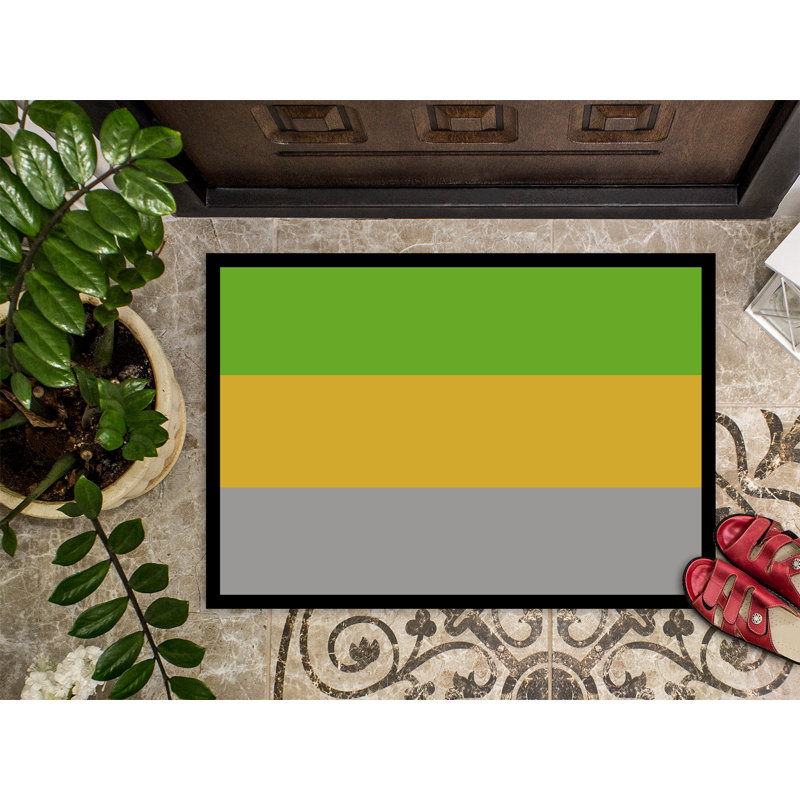 Tapis de porte USA Gay Pride, l 24 po x L 36 po, Fierté lithromantique