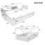 Ensemble de meubles de patio, canapé de patio en osier 5 pièces avec coussins, repose-pieds et table basse à plateau relevable
