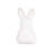 10" x 18" Easter Spring Themed Bunny Rabbit Cotton Tail Shaped Small/Petite Accent Throw Pillow