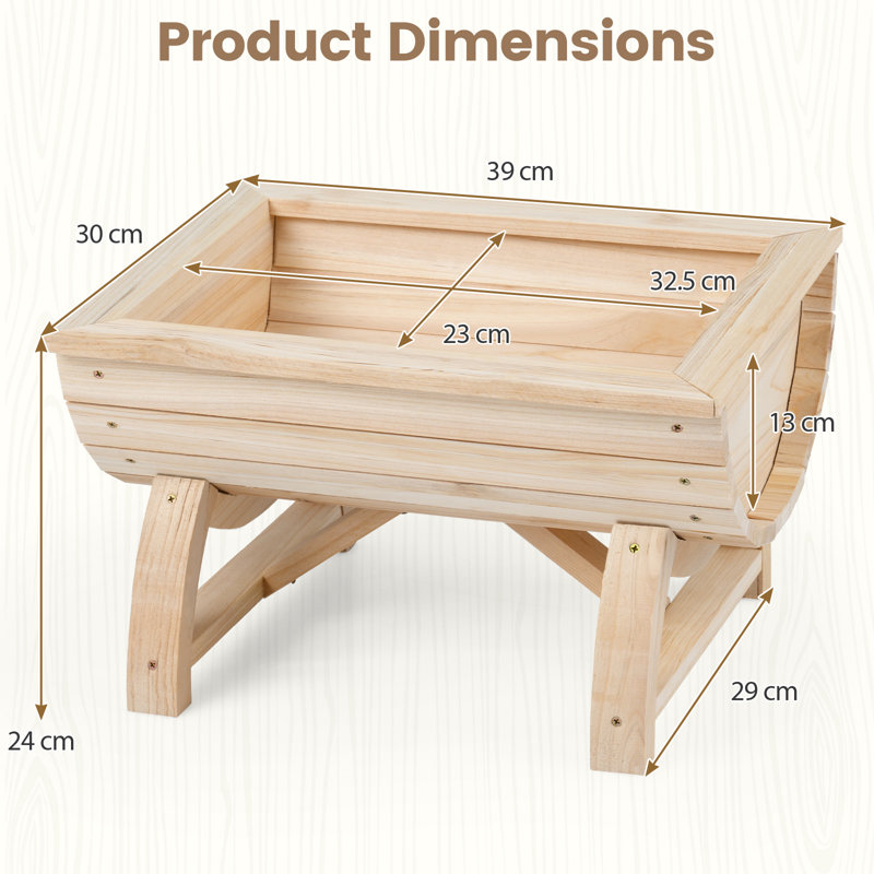 Wood Raised Garden Bed