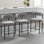 Tabouret de comptoir à dossier bas 24 po Najira