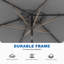 Upgrade Your Outdoor Space: 6×9FT Rectangular Patio Umbrella with UV Protection, Easy Tilt, and Wind-Resistant Features-939714556