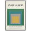 Abstrait, blocs de couleurs vives, jaune, vert et bleu par Josef Albers - reproduction sur toile flottante-95982598-95982599