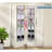 Over The Door Shoe Organizer 12 Large Mesh Pockets Hanging Narrow Closet Door, White, 2 Pack