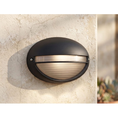 Streamline Black Outdoor Bulkhead Light