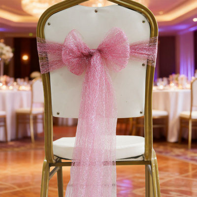 Christmas Decorations Lace Chair Back Decoration Floral Chair Covers Wedding Chair Covers  Wedding Decor Chair Ribbons and Streamers