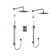 Zendo 3/4" Pressure Balance & Thermostatic Shower System with up to 6 Shared Functions featuring RioWise™ Valve Technology