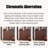 Nut-brown Solid Wood Shoe Storage Bench