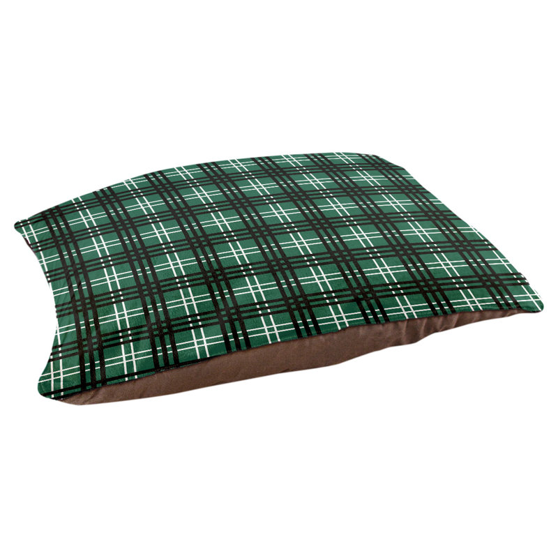 Coussin d’intérieur de luxe New York, Grand (l 40 po x p 30 po x H 5 po), Gray/Hunter Green/White