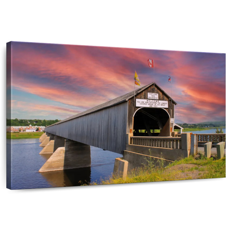 Pont couvert Lilie Hartland, H 32 po x l 48 po
