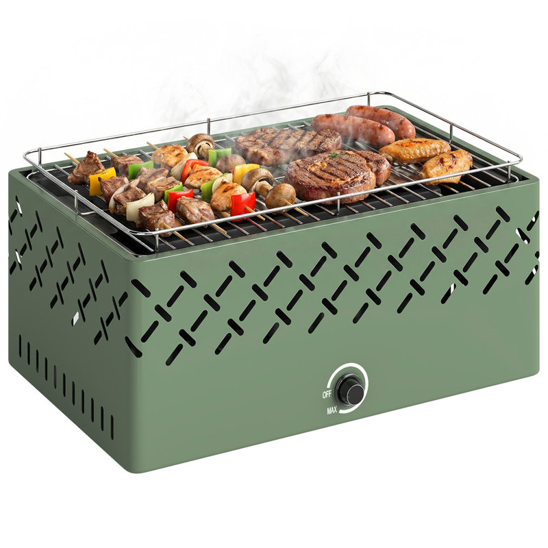 Outsunny 45.5cm W Portable Charcoal Grill