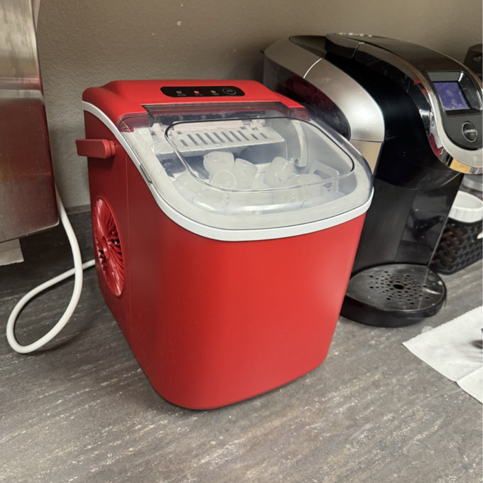 Antarctic Star Countertop Ice Maker Ice Machine With Handle,Self-Cleaning Ice Makers, 26Lbs/24H, 9 Ice Cubes Ready In 6 Mins For Home/Kitchen/Bar/Party/Camping & Reviews | Wayfair